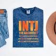 INTJ Architect Personality Introvert Sarcastic Orange Mineral Wash Tshirts Mineral Navy