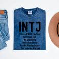 INTJ Rules Architect Personality Type Introvert Mineral Wash Tshirts Mineral Navy