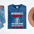 INTP Introverts Unite Anti Social For Men Women Mineral Wash Tshirts Mineral Navy