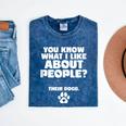 Introvert Animal Dog Owner Mineral Wash Tshirts Mineral Navy