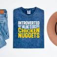 Introvert Antisocial Chicken Nugget Lover Foodie Mineral Wash Tshirts Mineral Navy Introvert Antisocial Chicken Nugget Lover Foodie Mineral Wash Tshirts Mineral Navy
