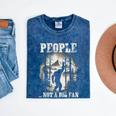 Introvert Bigfoot People Not A Big Fan Dad Joke Mineral Wash Tshirts Mineral Navy