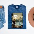 Introvert Bigfoot Sasquatch Loch Ness Monster Bruh Mineral Wash Tshirts Mineral Navy