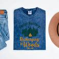 Introvert Camping Social Battery Recharging In The Woods Mineral Wash Tshirts Mineral Navy