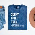 Introvert Can't Talk Reached People Limit For The Week Mineral Wash Tshirts Mineral Navy