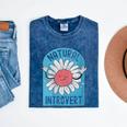 Introvert Cute Anti-Social Shy Person Inner Strength Mineral Wash Tshirts Mineral Navy