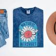 Introvert Cute Anti-Social Shy Person Inner Strength Mineral Wash Tshirts Mineral Navy
