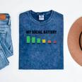 Introvert Cute My Social Battery Mineral Wash Tshirts Mineral Navy Introvert Cute My Social Battery Mineral Wash Tshirts Mineral Navy