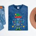 The Introvert Elf Christmas Family Matching Fun Xmas Top Mineral Wash Tshirts Mineral Navy