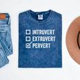 Introvert Extrovert Pervert Sarcasm Adult Joke s Mineral Wash Tshirts Mineral Navy Introvert Extrovert Pervert Sarcasm Adult Joke s Mineral Wash Tshirts Mineral Navy