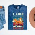 Introvert Fox Animal Lover Saying Loner Antisocial Mineral Wash Tshirts Mineral Navy