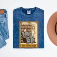 Introvert Homebody Awkward Skeleton The Homebody Tarot Card Mineral Wash Tshirts Mineral Navy