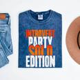 Introvert Party Solo Edition Sarcastic People Hater Mineral Wash Tshirts Mineral Navy