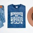 Introvert Quotes Introverted But Willing To Discuss Reptiles Mineral Wash Tshirts Mineral Navy