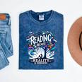 Introvert Reader Bibliofile Bookworm Loves Books Mineral Wash Tshirts Mineral Navy