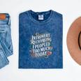 Introvert Recharging I Peopled Too Much Today Mineral Wash Tshirts Mineral Navy