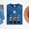 Introvert Relaxation Me Myself And Silence Skulls Mineral Wash Tshirts Mineral Navy