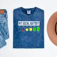 Introvert My Social Battery Low Level Graphic Mineral Wash Tshirts Mineral Navy Introvert My Social Battery Low Level Graphic Mineral Wash Tshirts Mineral Navy