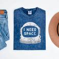 Introvert Space Helmet I Need Space Men Women Mineral Wash Tshirts Mineral Navy Introvert Space Helmet I Need Space Men Women Mineral Wash Tshirts Mineral Navy