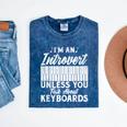 Im An Introvert Unless You Talk About Keyboards Player Mineral Wash Tshirts Mineral Navy Im An Introvert Unless You Talk About Keyboards Player Mineral Wash Tshirts Mineral Navy