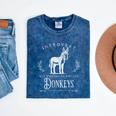 Introvert But Willing To Discuss Donkeys Vintage Retro Mineral Wash Tshirts Mineral Navy