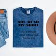 Introvert “You Read My Shirt” Tee T-Shirt Mineral Wash Tshirts Mineral Navy