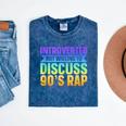 Introverted But Willing To Discuss 90's Rap Mineral Wash Tshirts Mineral Navy