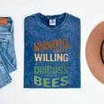 Introverted But Willing To Discuss Bees Animal Meme Mineral Wash Tshirts Mineral Navy