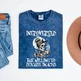 Introverted But Willing To Discuss Snacks Coffee Premium Mineral Wash Tshirts Mineral Navy