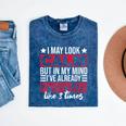 Introverts I May Look Calm But In My Head Mineral Wash Tshirts Mineral Navy