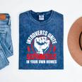 Introverts Unite Separately In Your Own Homes Saying Mineral Wash Tshirts Mineral Navy
