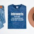 Introverts We'Re Here We'Re Uncomfortable Humor Sarcastic Mineral Wash Tshirts Mineral Navy Introverts We'Re Here We'Re Uncomfortable Humor Sarcastic Mineral Wash Tshirts Mineral Navy