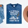 If It Involves Cats Books Coffee Introvert Pet Lover Mineral Wash Tshirts Mineral Navy If It Involves Cats Books Coffee Introvert Pet Lover Mineral Wash Tshirts Mineral Navy