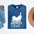 It's Way Too Peopley Outside Cute Cat Introvert Mineral Wash Tshirts Mineral Navy It's Way Too Peopley Outside Cute Cat Introvert Mineral Wash Tshirts Mineral Navy