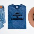 I Make Jokes When Im Uncomfortable Sarcastic Introvert Mineral Wash Tshirts Mineral Navy I Make Jokes When Im Uncomfortable Sarcastic Introvert Mineral Wash Tshirts Mineral Navy