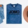 JOMO Joy Of Missing Out Fomo Fear Cozy Introvert Joke Mineral Wash Tshirts Mineral Navy