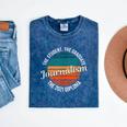 Journalism Graduation Senior Graduate Senioritis College Mineral Wash Tshirts Mineral Navy
