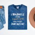 Junior High Graduate Shirt-Middle School Graduation Mineral Wash Tshirts Mineral Navy