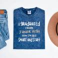 Junior High Graduate TShirt Middle School Graduation Shirt Mineral Wash Tshirts Mineral Navy