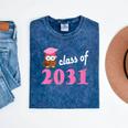 Kids Class Of 2031 Back To School Graduation T-Shirt Mineral Wash Tshirts Mineral Navy