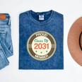 Kids Class Of 2031 Shirt Back To School Future Graduation Mineral Wash Tshirts Mineral Navy