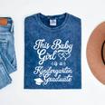 Kids Girls Kindergarten Graduation Outfit Mineral Wash Tshirts Mineral Navy