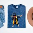 Kids HBCU Boys Grad Dabbing Graduation Mineral Wash Tshirts Mineral Navy