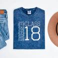 Kids Kindergarten Class Of 2018 Cute Graduation Mineral Wash Tshirts Mineral Navy