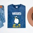 Kids Kindergarten Dabbing Penguin Nailed It Graduation Class 2021 Mineral Wash Tshirts Mineral Navy
