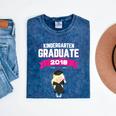 Kids Kindergarten Graduate 2018 Graduation Girls Mineral Wash Tshirts Mineral Navy