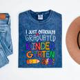 Kids Kindergarten Graduation Class Of 2021 Shirt I Just Graduated Mineral Wash Tshirts Mineral Navy