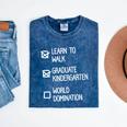 Kids Kindergarten Graduation Idea For Boys Mineral Wash Tshirts Mineral Navy