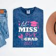Kids Little Miss Pre-K Grad Preschool Prek Graduation 2025 Mineral Wash Tshirts Mineral Navy