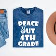 Kids Kids Peace Out 4th Grade For Graduation Mineral Wash Tshirts Mineral Navy